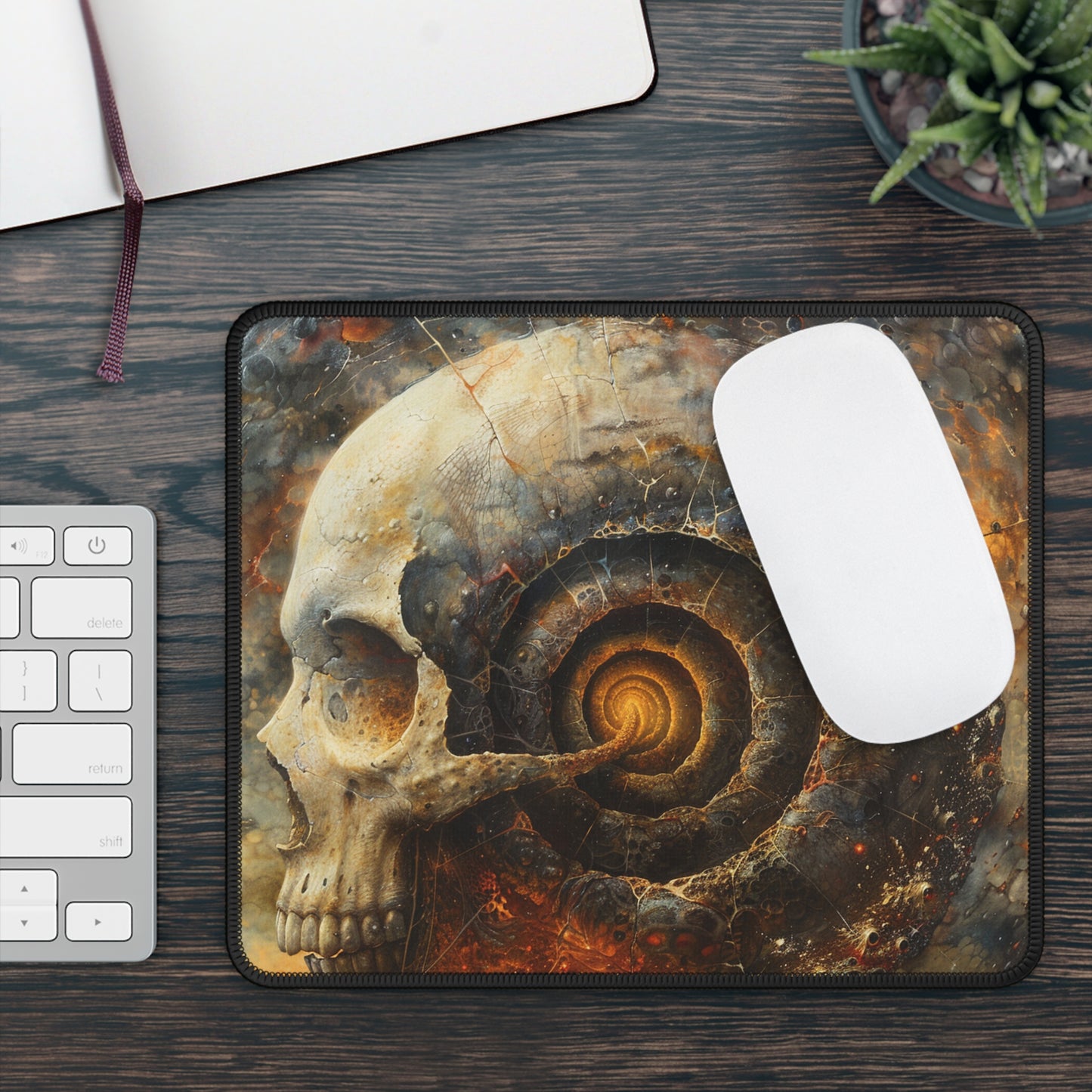 Spiral Skull - Gaming Mouse Pad