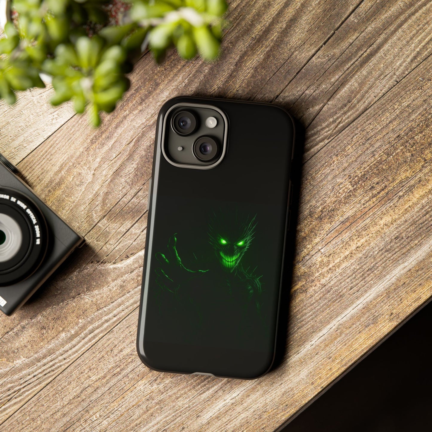 Phone Case - Spooky Green Glow Devil