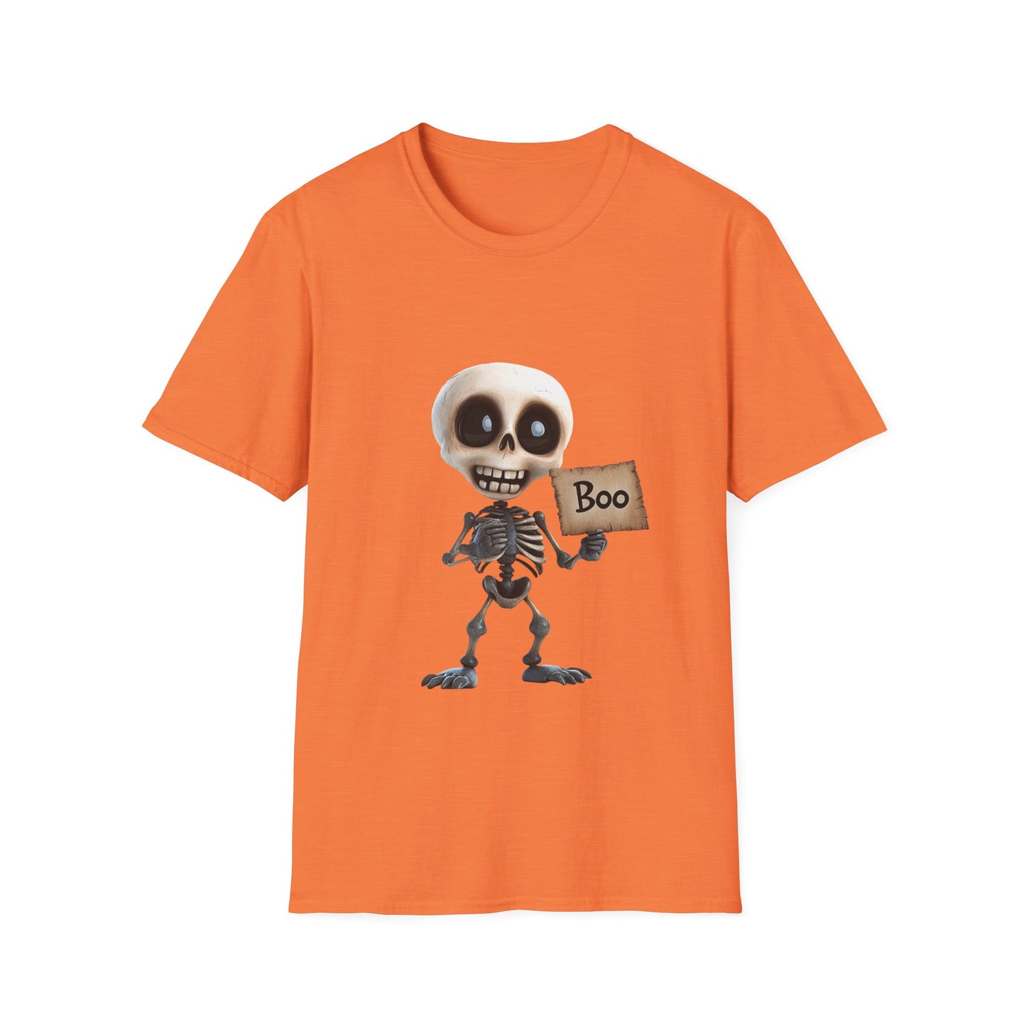 Skeleton Boo shirt - Unisex Softstyle T-Shirt