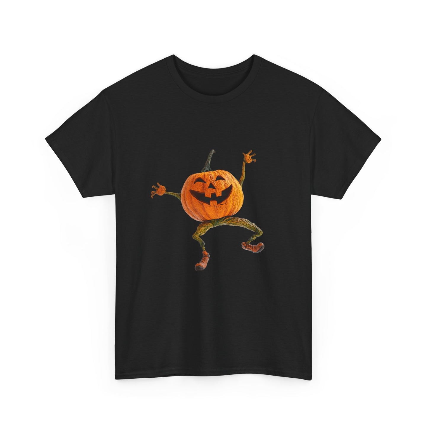 Dancing Pumpkin Man - Unisex Heavy Cotton Tee