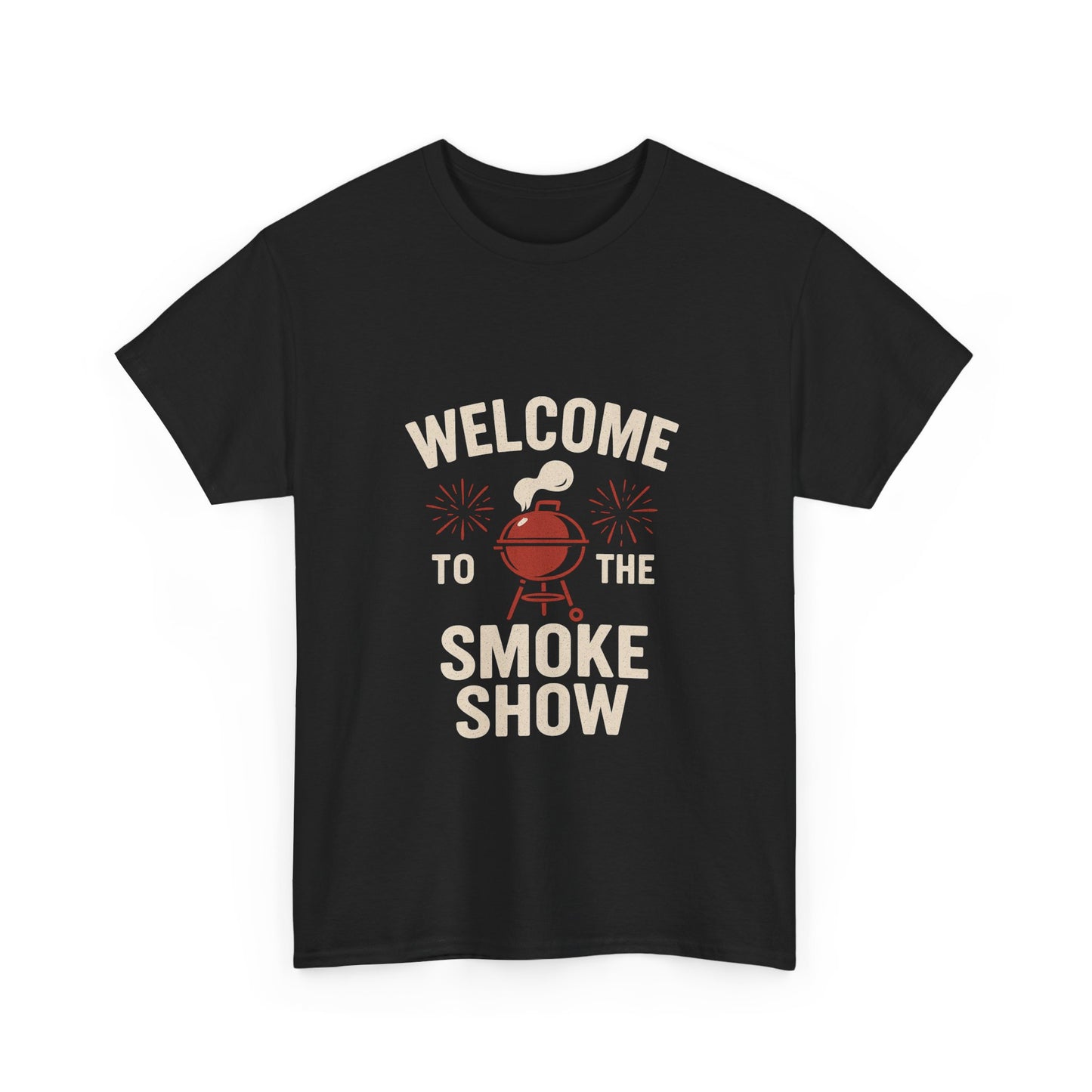 Welcome to the Smoke Show Unisex Heavy Cotton Tee - Perfect for BBQ Lovers
