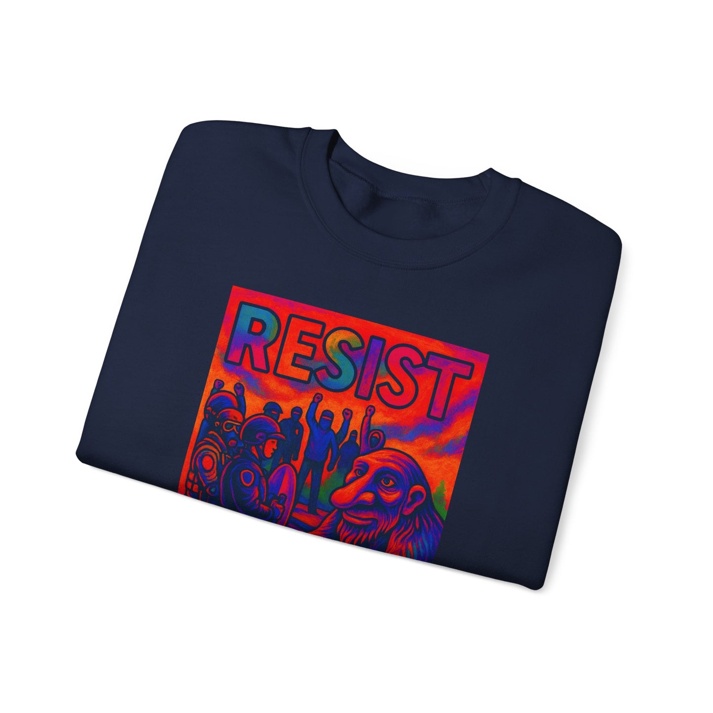 Resist No Kings Seattle Troll Unisex Sweatshirt - Bold Statement Apparel, Cozy