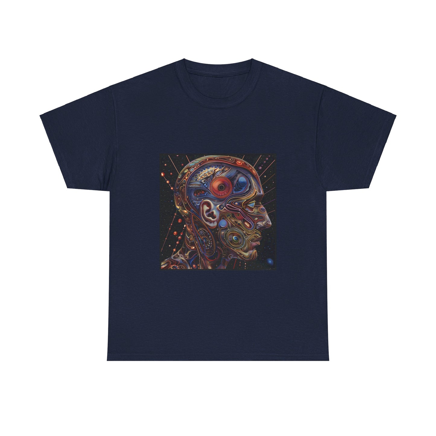Fractal face - Unisex Heavy Cotton Tee