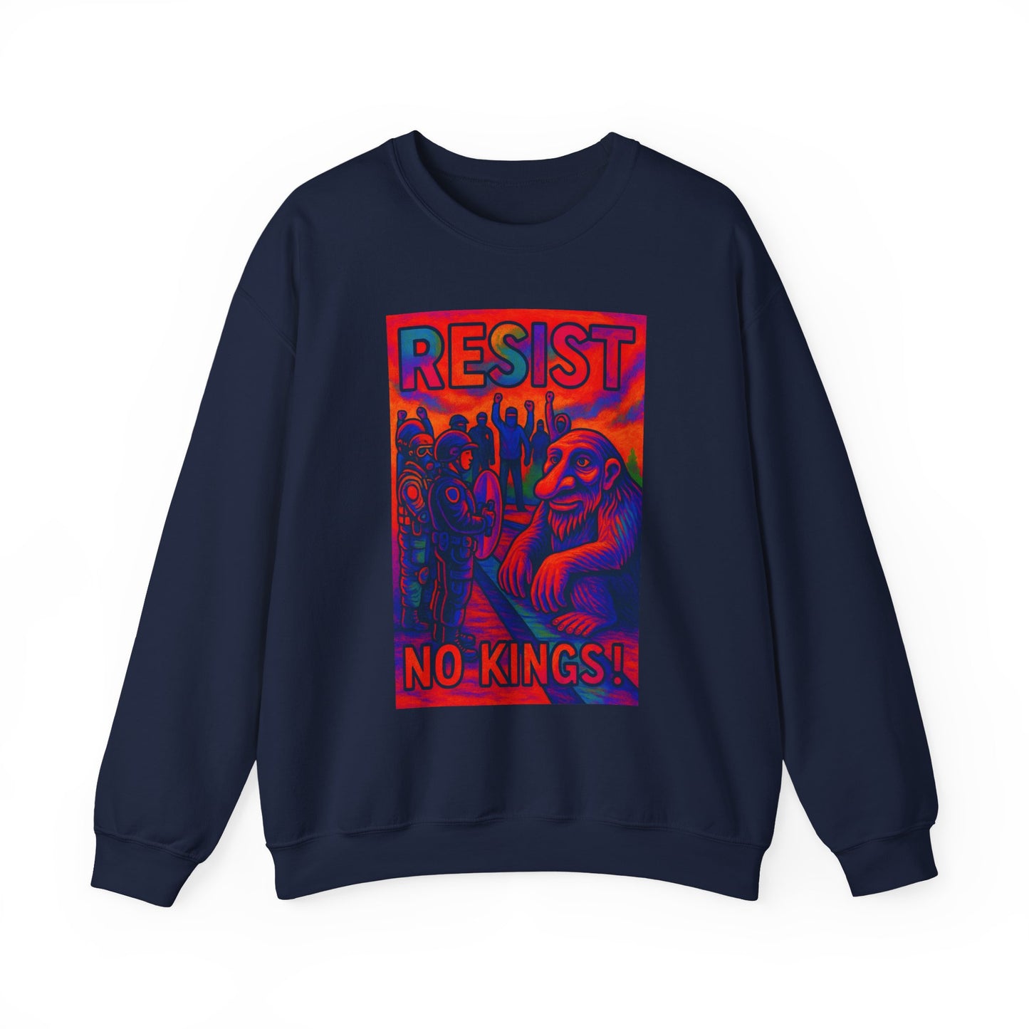 Resist No Kings Seattle Troll Unisex Sweatshirt - Bold Statement Apparel, Cozy