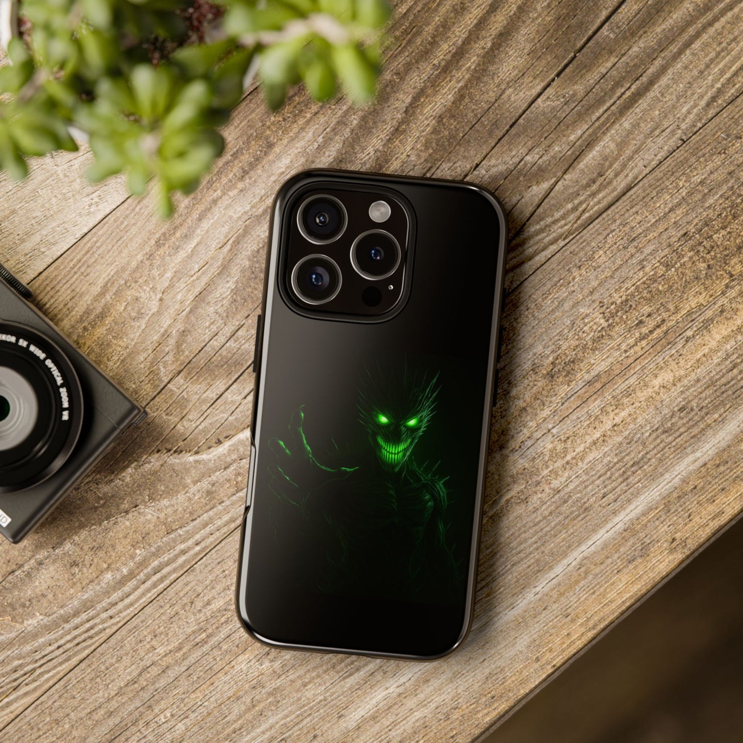 Phone Case - Spooky Green Glow Devil