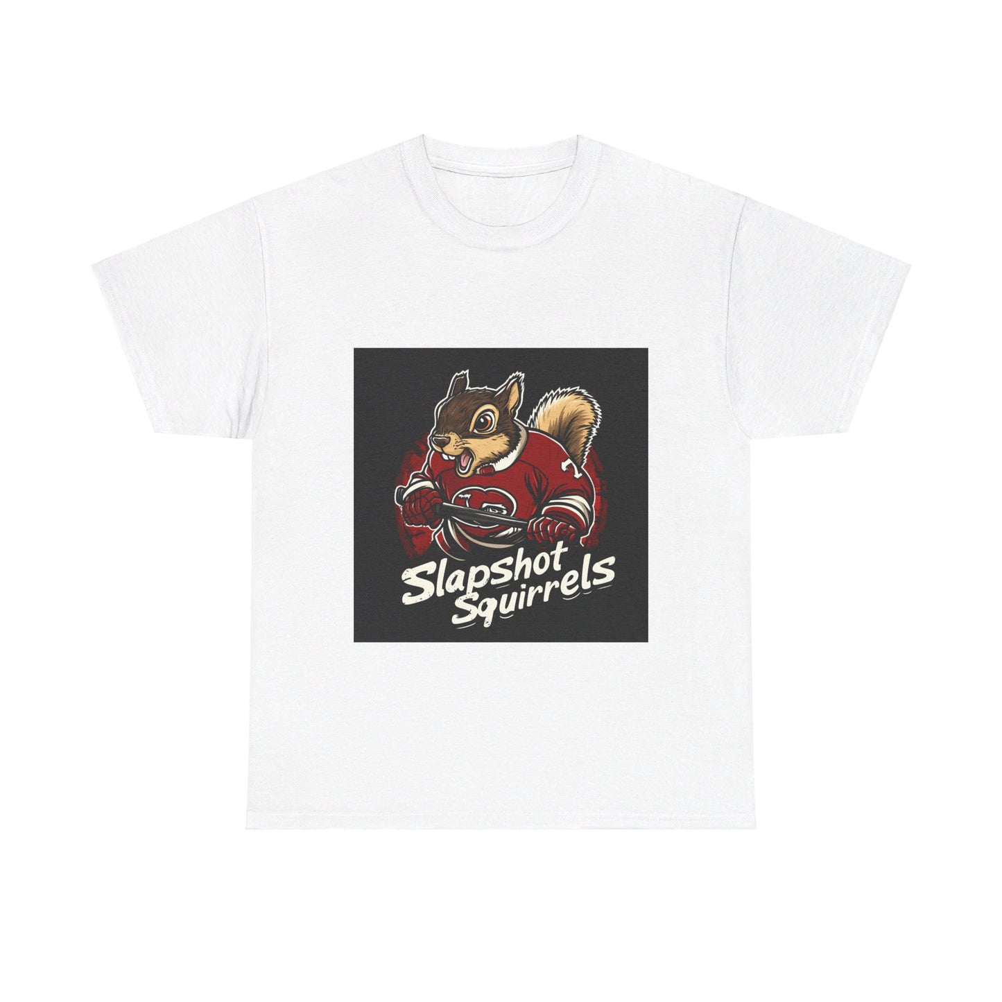 Slapshot Squirrels hockey - Unisex Heavy Cotton Tee