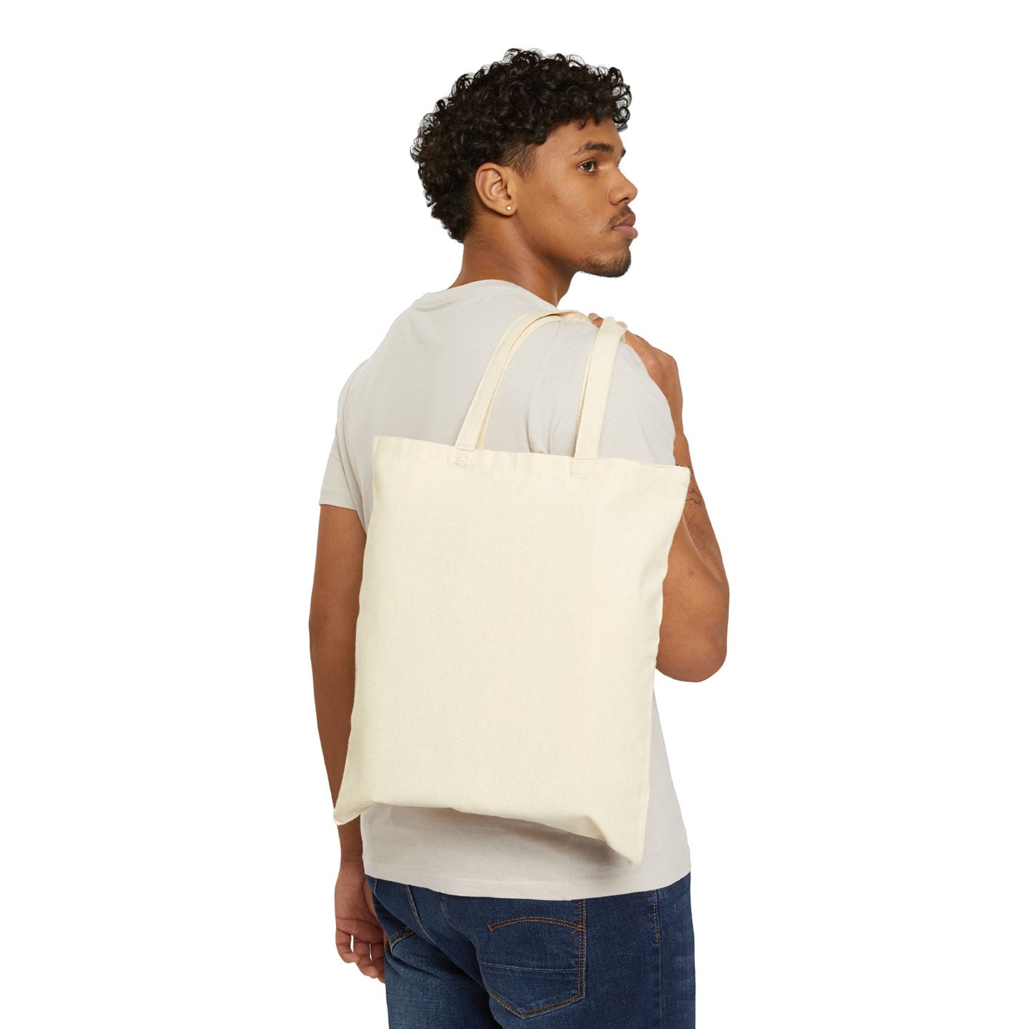 Halloween Goofy Pumpkin heads - Cotton Canvas Tote Bag