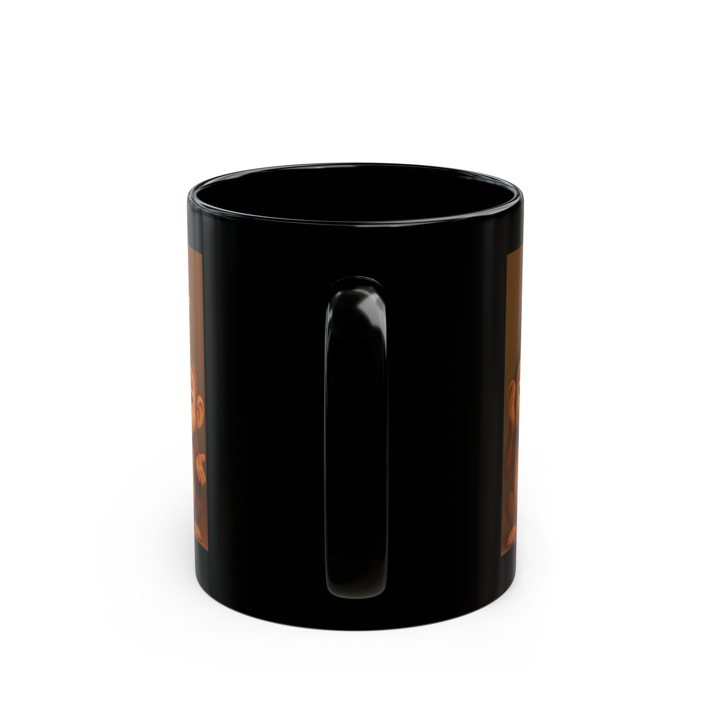 Funny GOP Mascot Black Mug - Hear no evil, see no evil, speak no evil