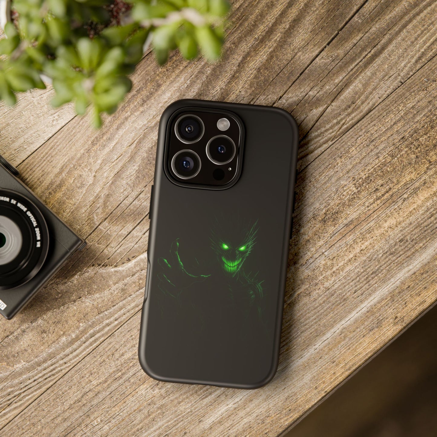 Phone Case - Spooky Green Glow Devil