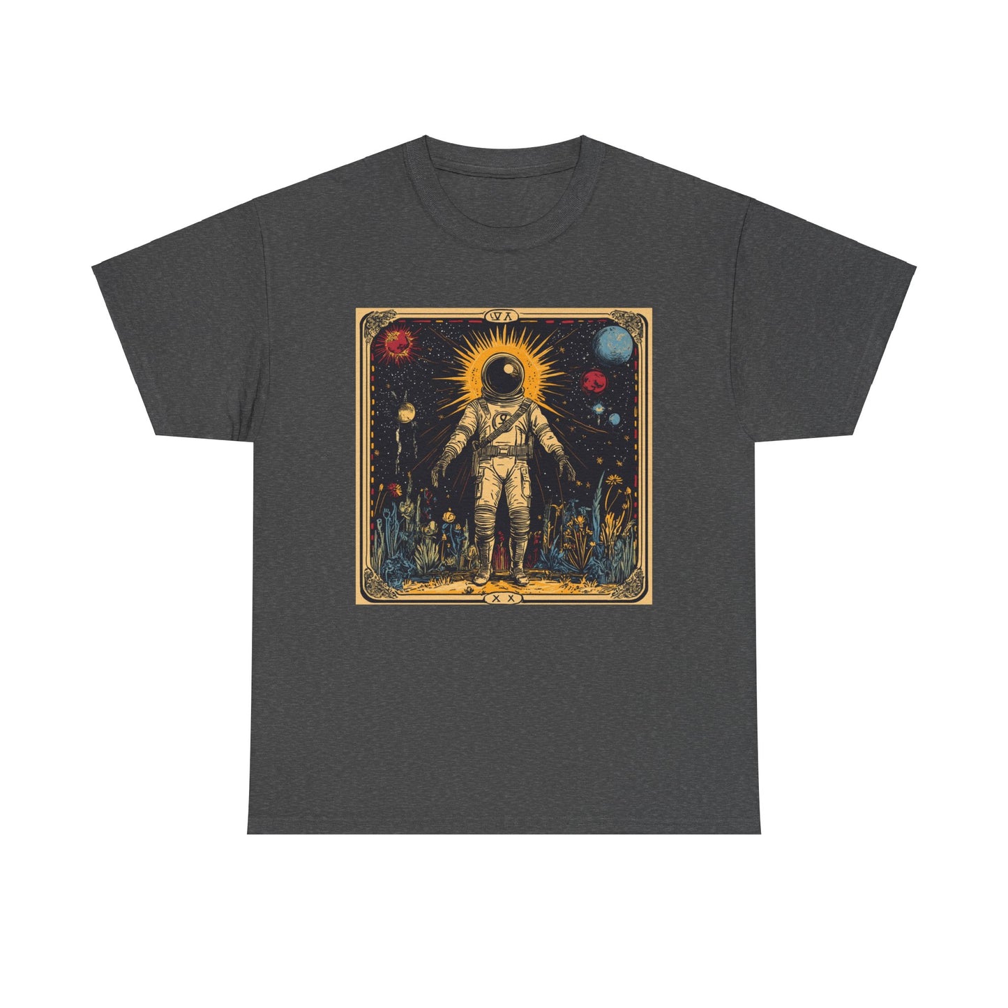 Spaceman Tarot - Unisex Heavy Cotton Tee