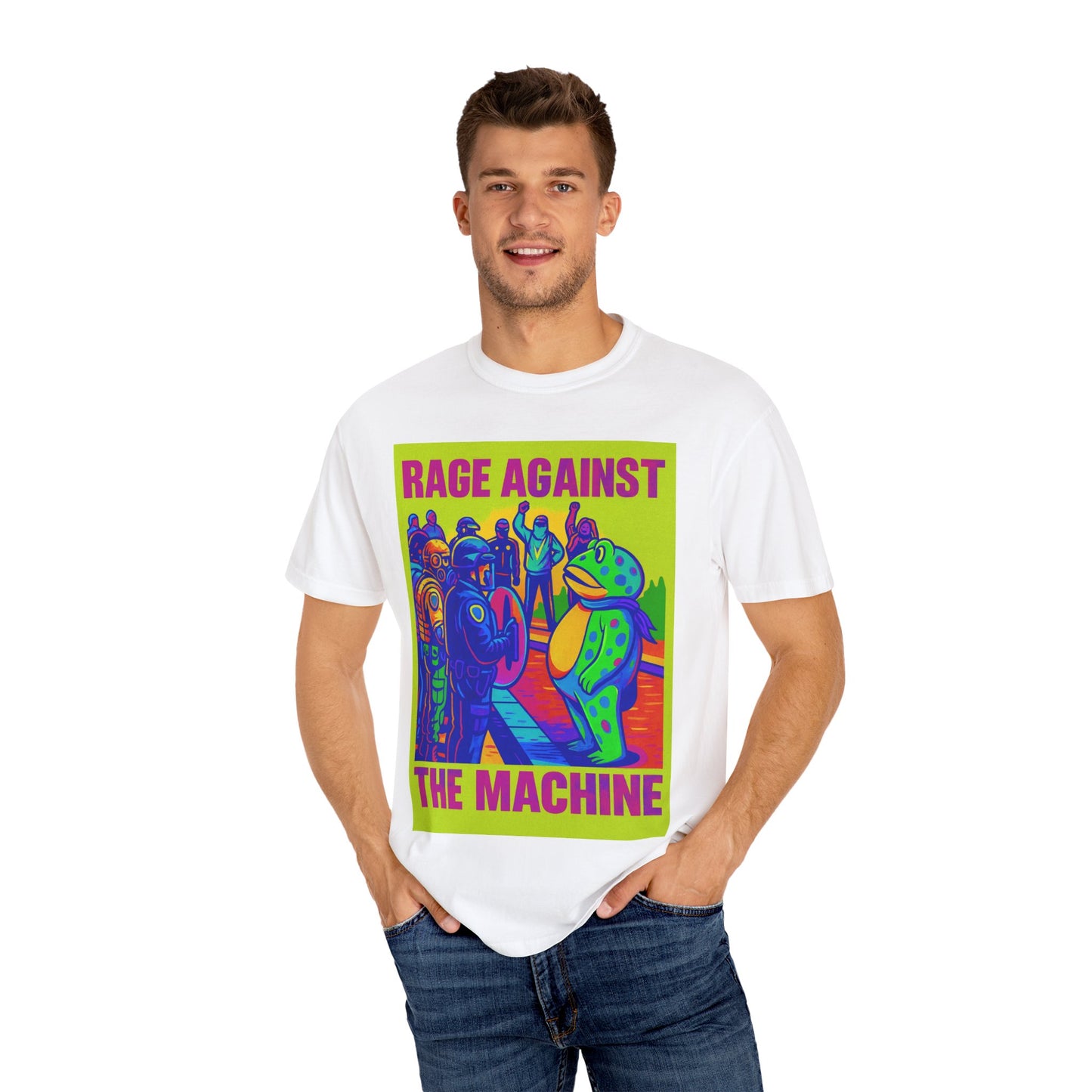 Funny Frog Rage! Unisex T-shirt - Portland Oregon Ice Agents Rage Against The Machine