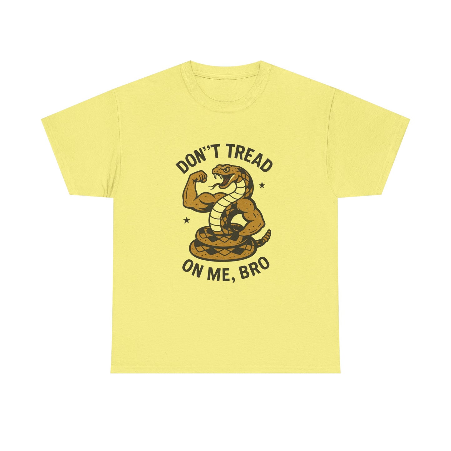 Don't Tread on Me, Bro Heavy Cotton Tee - Unisex Casual Shirt