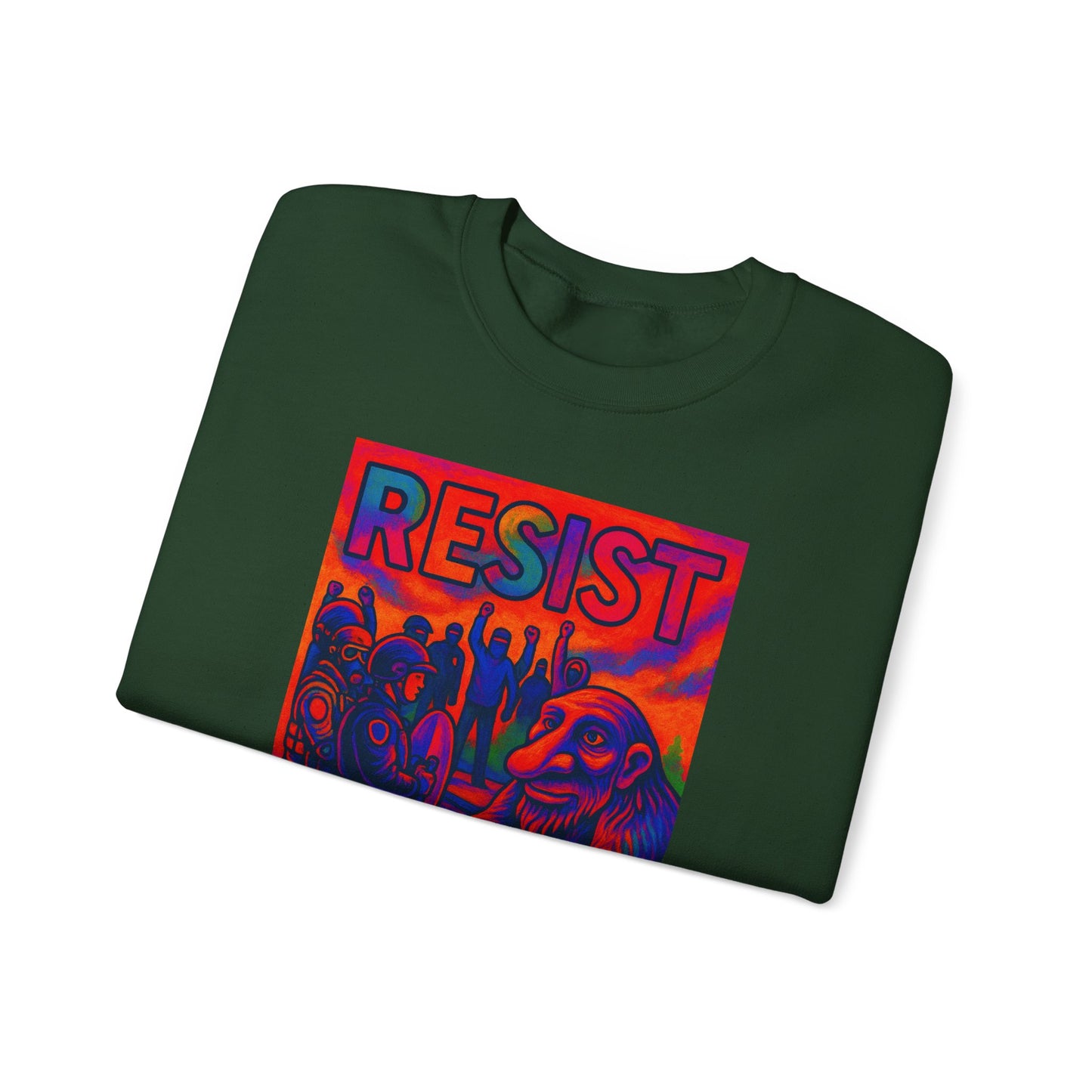Resist No Kings Seattle Troll Unisex Sweatshirt - Bold Statement Apparel, Cozy