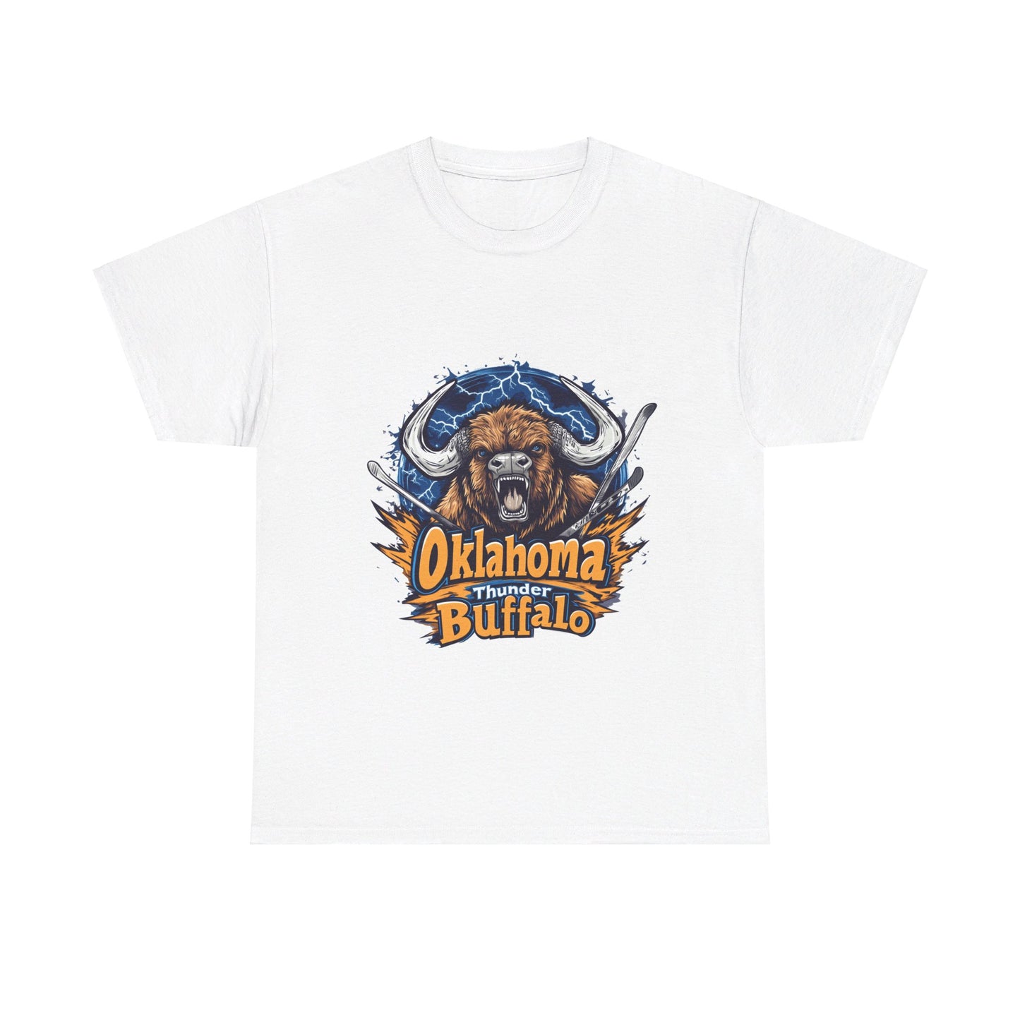 Oklahoma Thunder Buffalo - Unisex Heavy Cotton Tee