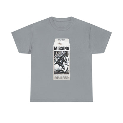 Bigfoot Missing - Unisex Heavy Cotton Tee