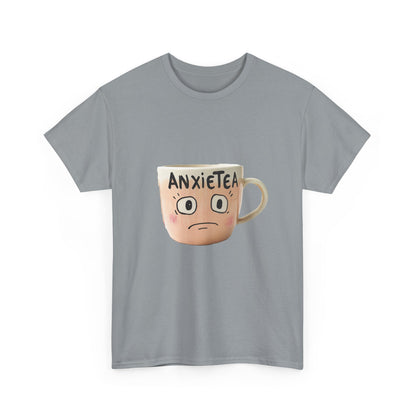 A cup of AnxieTea - Unisex Heavy Cotton Tee