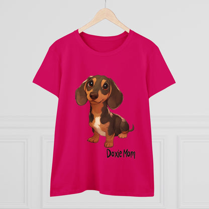 Doxie Mom - Women's Midweight Cotton Tee