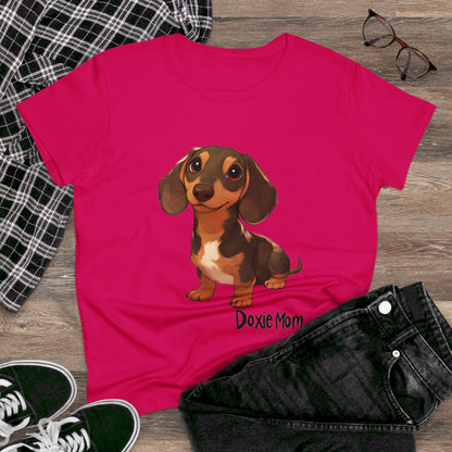 Doxie Mom - Women's Midweight Cotton Tee