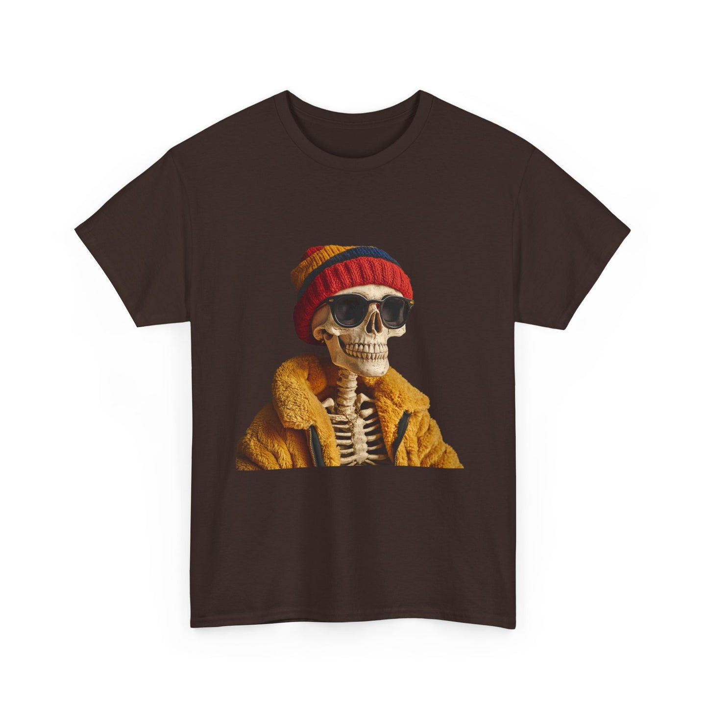 Hipster Skeleton - Unisex Heavy Cotton Tee