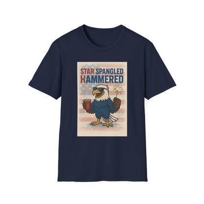 Star Spangled Hammered T-Shirt - 4th of July Celebration Tee