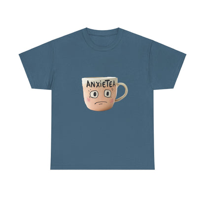 A cup of AnxieTea - Unisex Heavy Cotton Tee