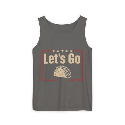 Let's Go Taco Unisex Tank Top | Summer Vibes, Casual Wear, Gift for Food Lovers, Taco Night, outdoor activities
