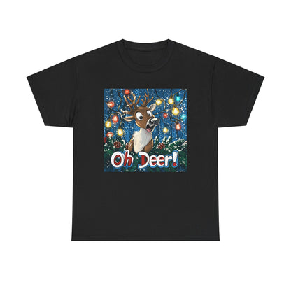 Christmas Deer Unisex Tee - 'Oh Deer' Design