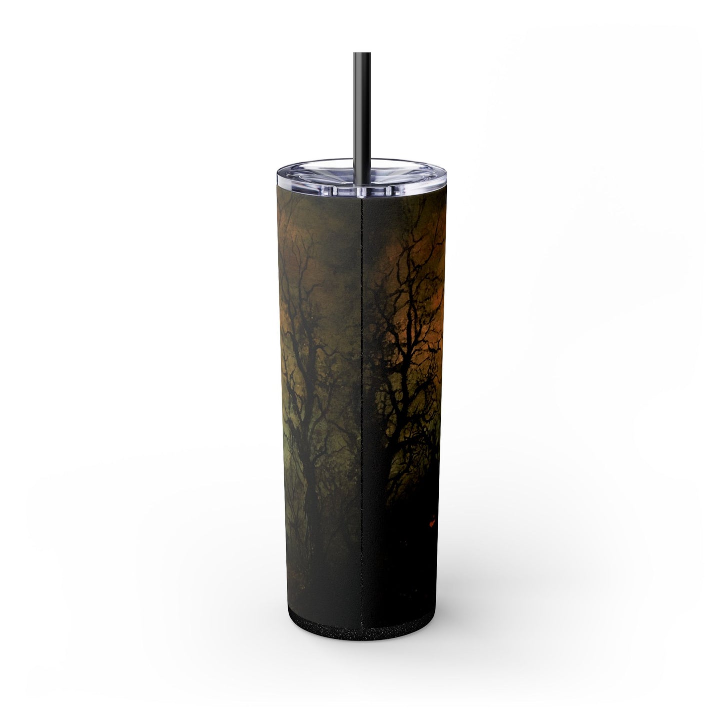 Tumbler Cup - Haunted Castle & Happy Halloween Design