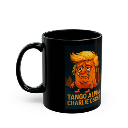 Mug - DJT Taco Mug, Black Ceramic (11oz, 15oz)