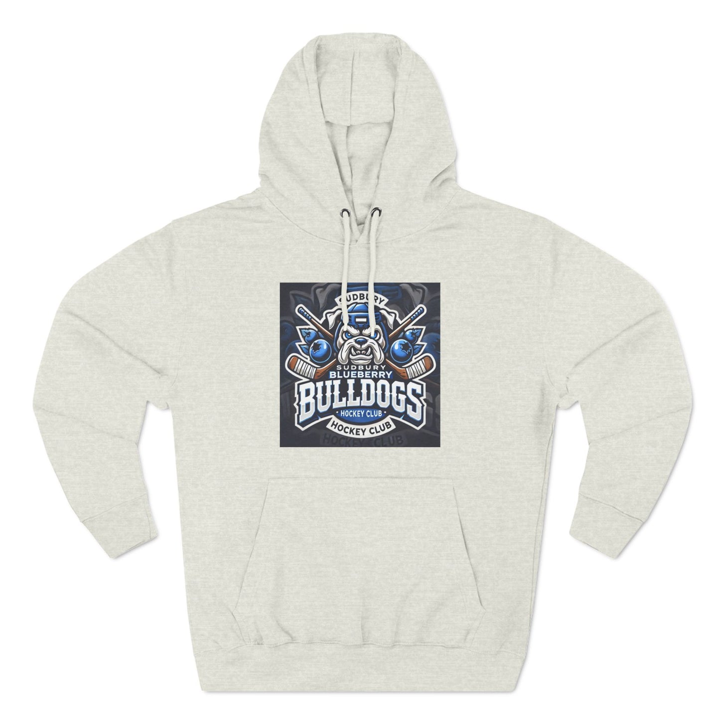 Three-Panel Fleece Hoodie - SudBury Blueberry Bulldogs