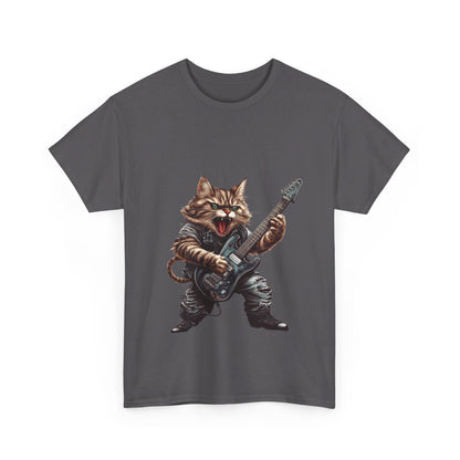 Heavy Metal Cat - Unisex Heavy Cotton Tee