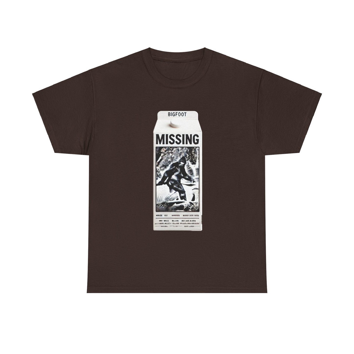 Bigfoot Missing - Unisex Heavy Cotton Tee