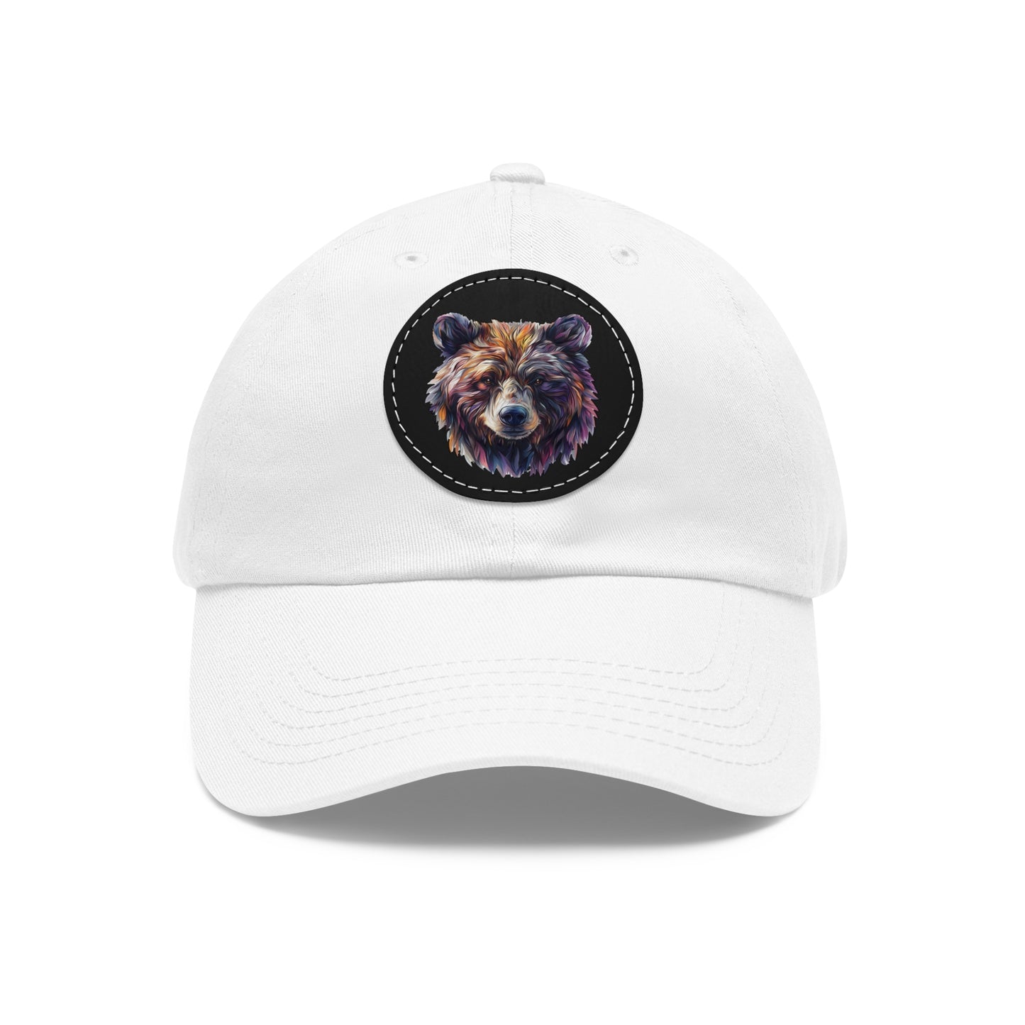 Artistic Bear - Dad Hat with Leather Patch (Round)