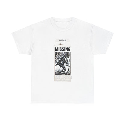 Bigfoot Missing - Unisex Heavy Cotton Tee