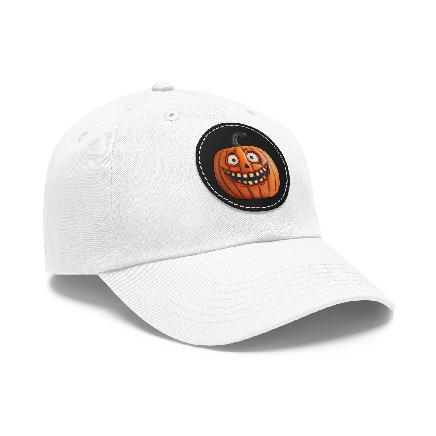 Halloween Pumpkin Costume - Dad Hat with Leather Patch (Round)