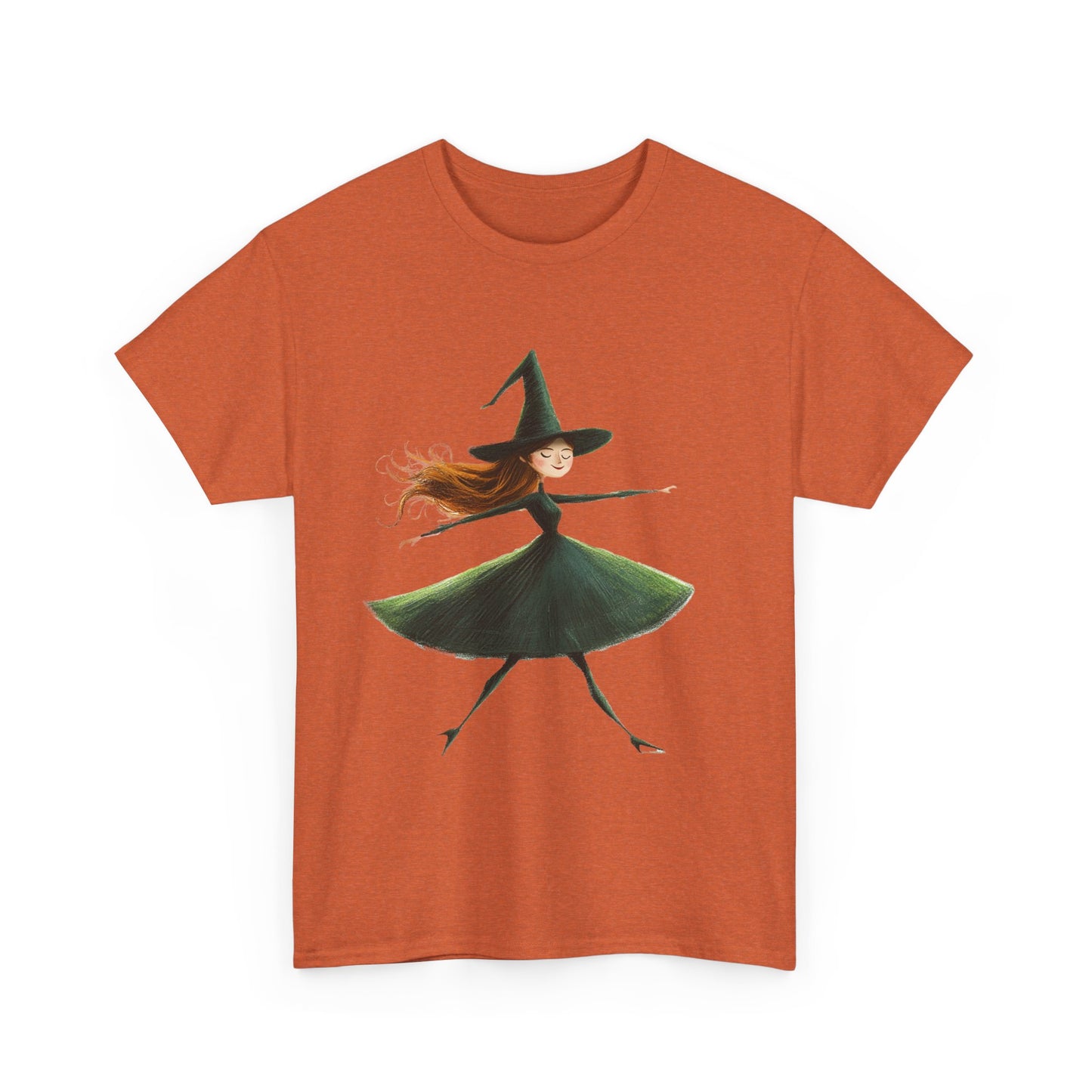 Halloween Dancing Witch - Unisex Heavy Cotton Tee