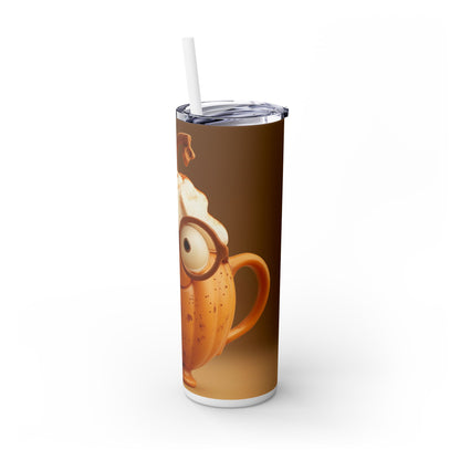 Pumpkin Spice - Skinny Tumbler with Straw, 20oz