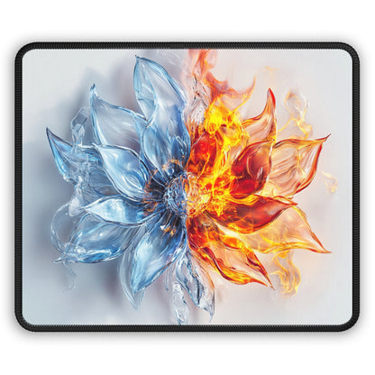 Fire and Icel Flower - Gaming Mouse Pad