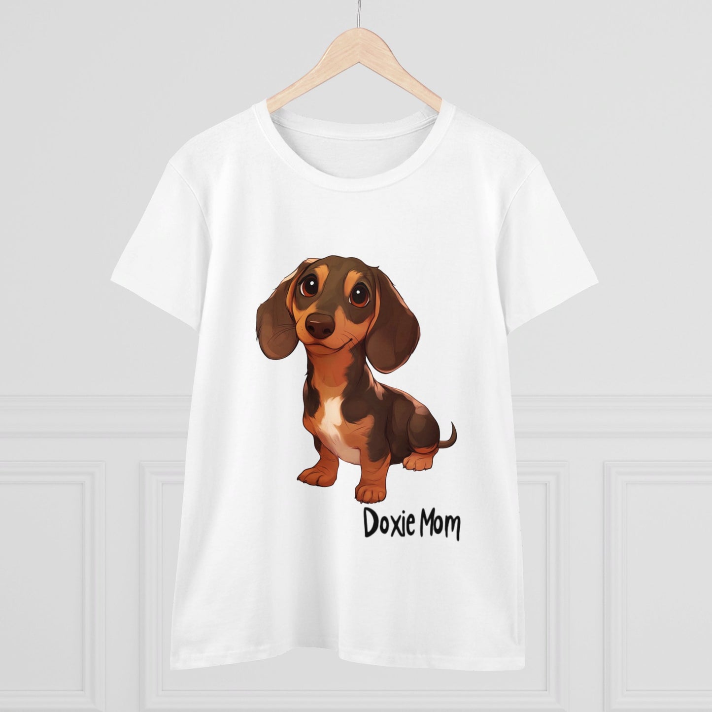 Doxie Mom - Women's Midweight Cotton Tee