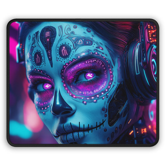 Day of the dead Female with Butterfly - Gaming Mouse Pad