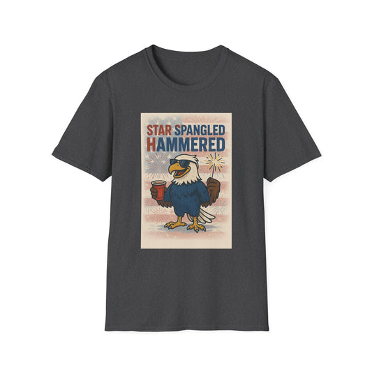 Star Spangled Hammered T-Shirt - 4th of July Celebration Tee