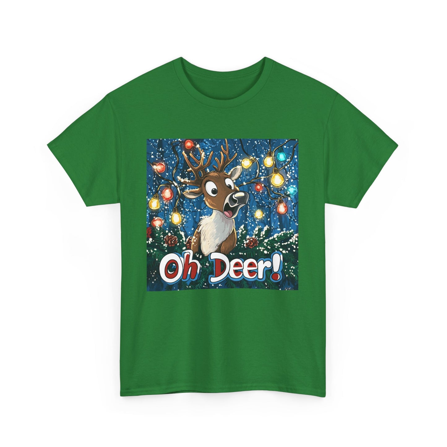 Christmas Deer Unisex Tee - 'Oh Deer' Design