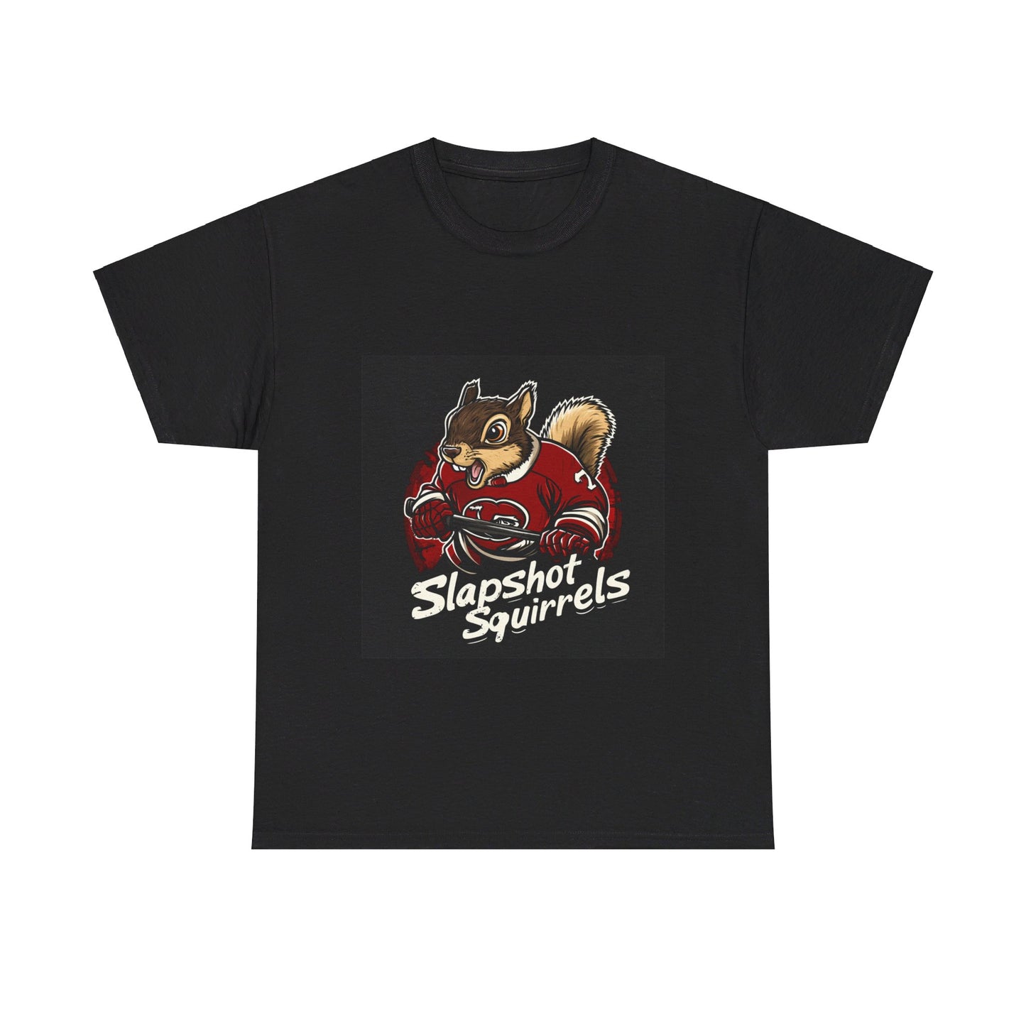 Slapshot Squirrels hockey - Unisex Heavy Cotton Tee