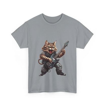 Heavy Metal Cat - Unisex Heavy Cotton Tee