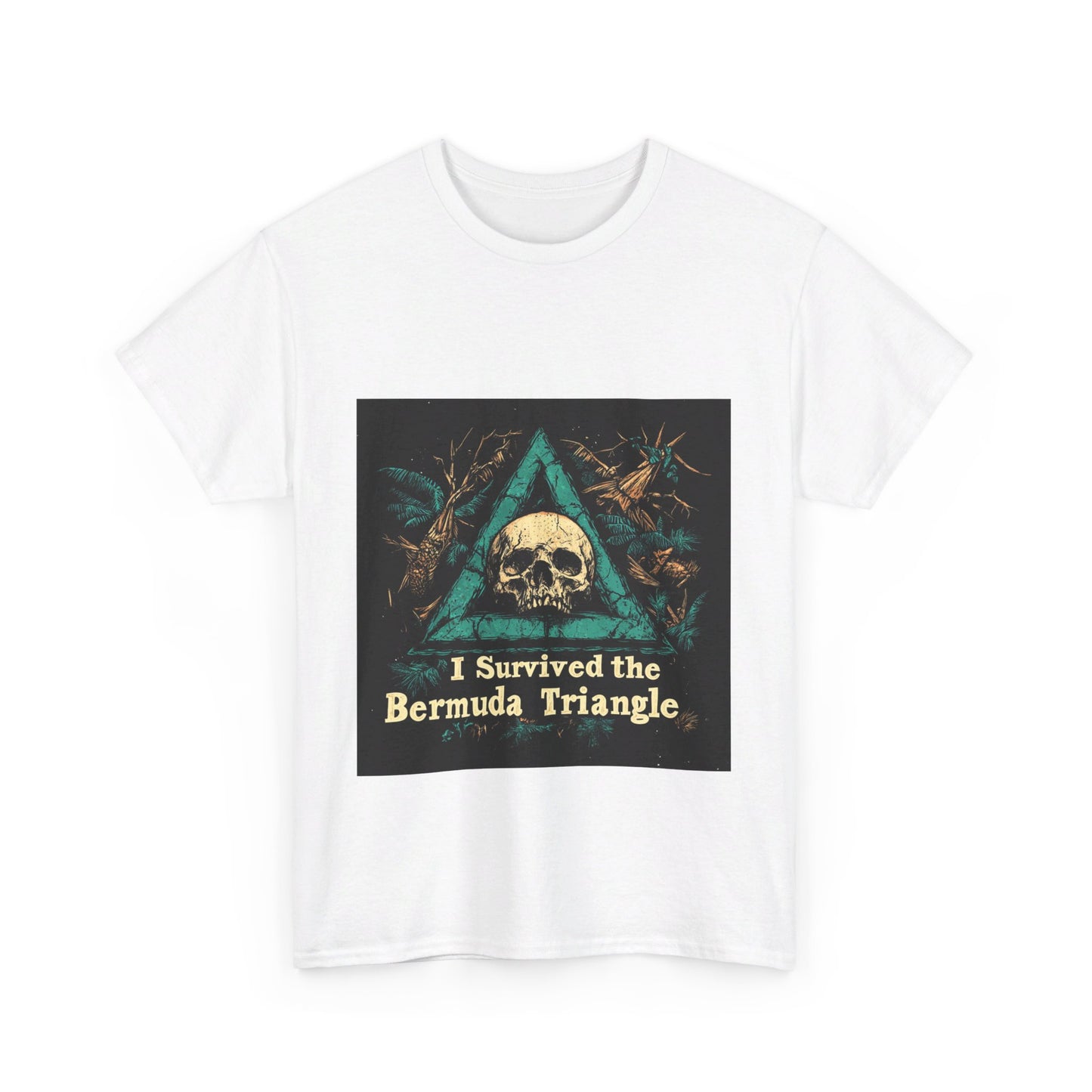 I Survived the Bermuda Triangle - Unisex Heavy Cotton Tee