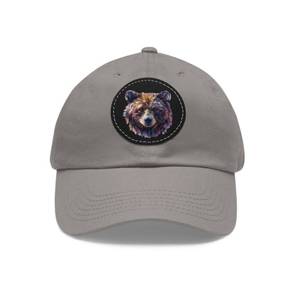 Artistic Bear - Dad Hat with Leather Patch (Round)