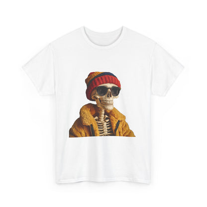 Hipster Skeleton - Unisex Heavy Cotton Tee