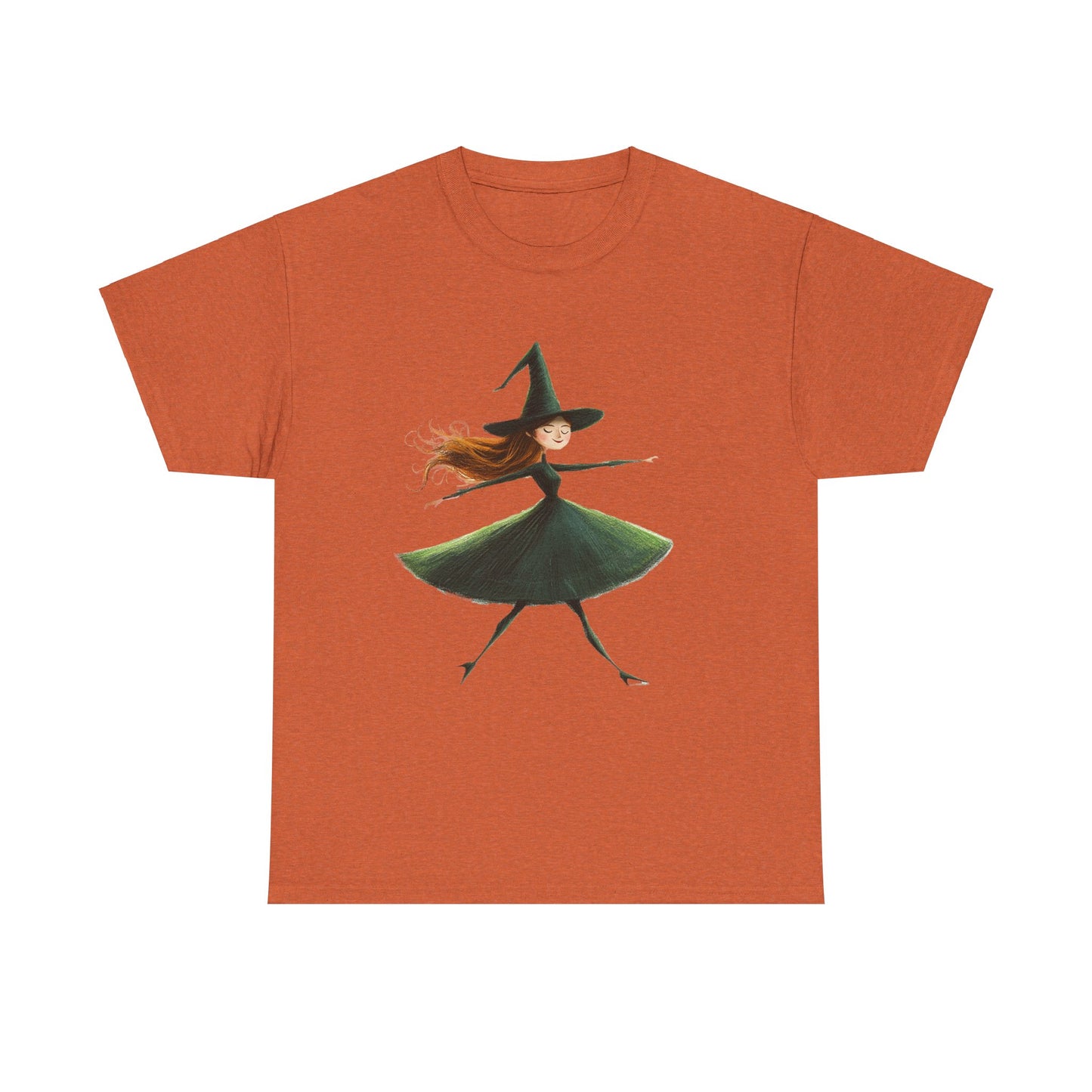 Halloween Dancing Witch - Unisex Heavy Cotton Tee