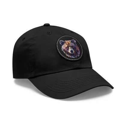 Artistic Bear - Dad Hat with Leather Patch (Round)