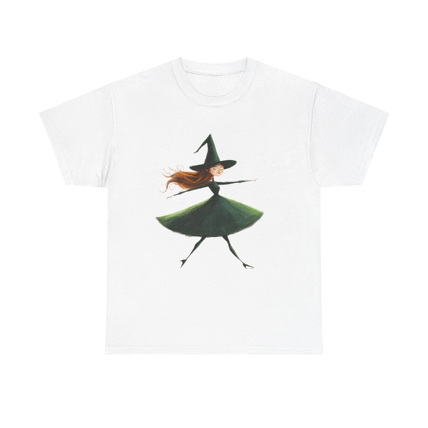 Halloween Dancing Witch - Unisex Heavy Cotton Tee